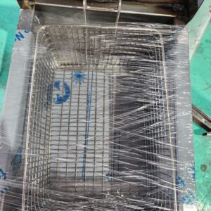 Freidora con quemador tipo flauta (acero inoxidable)